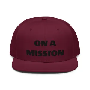 Snapback Hat "1052-0121 On A Mission (Black Logo)"