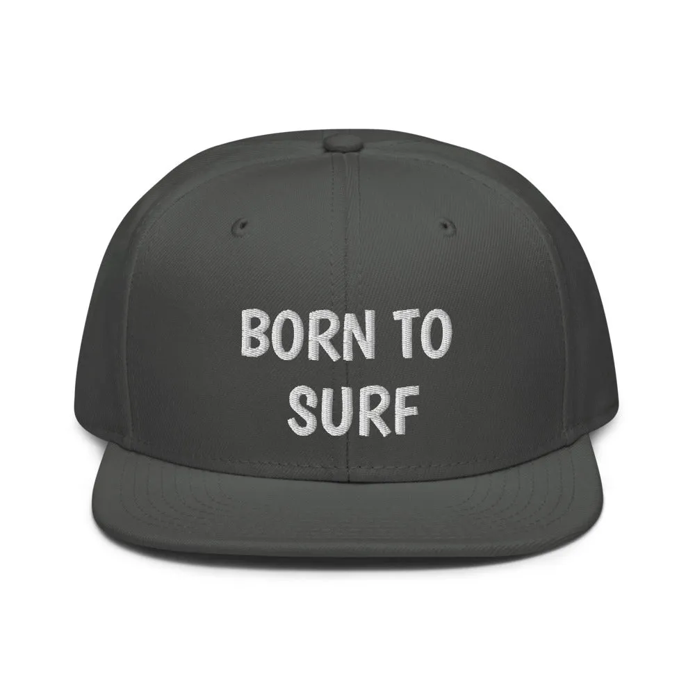 Snapback Hat "2051-0031 Born To Play Surf (White Logo)"
