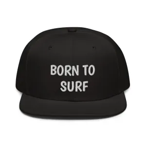 Snapback Hat "2051-0031 Born To Play Surf (White Logo)"