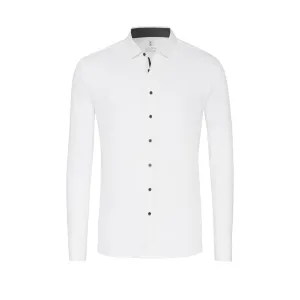 SOLID JERSEY STRETCH WITH BLACK BUTTON