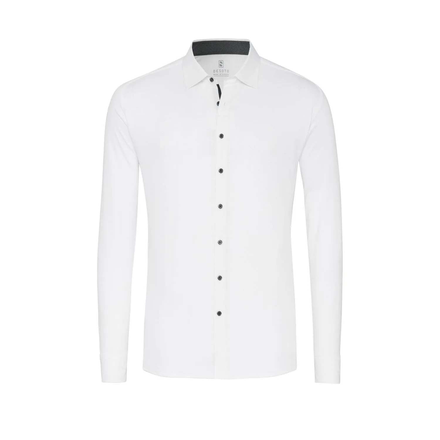 SOLID JERSEY STRETCH WITH BLACK BUTTON