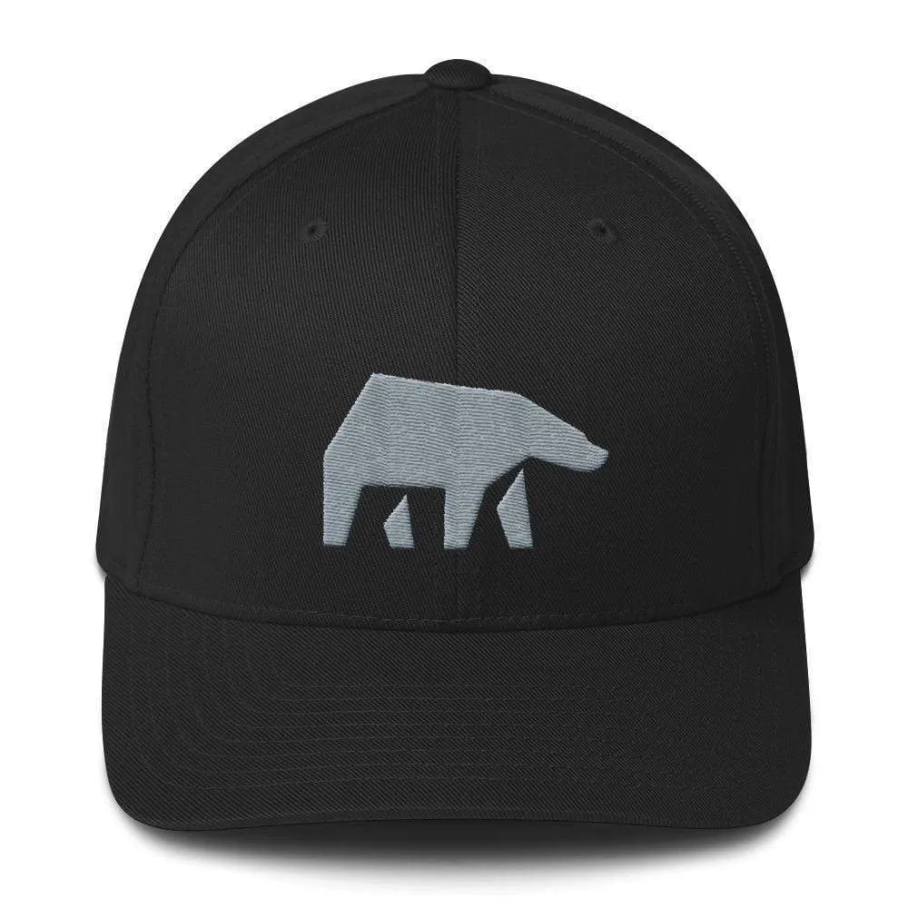 SoulBearRPG Silver Bear Logo Structured Twill Cap