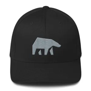 SoulBearRPG Silver Bear Logo Structured Twill Cap