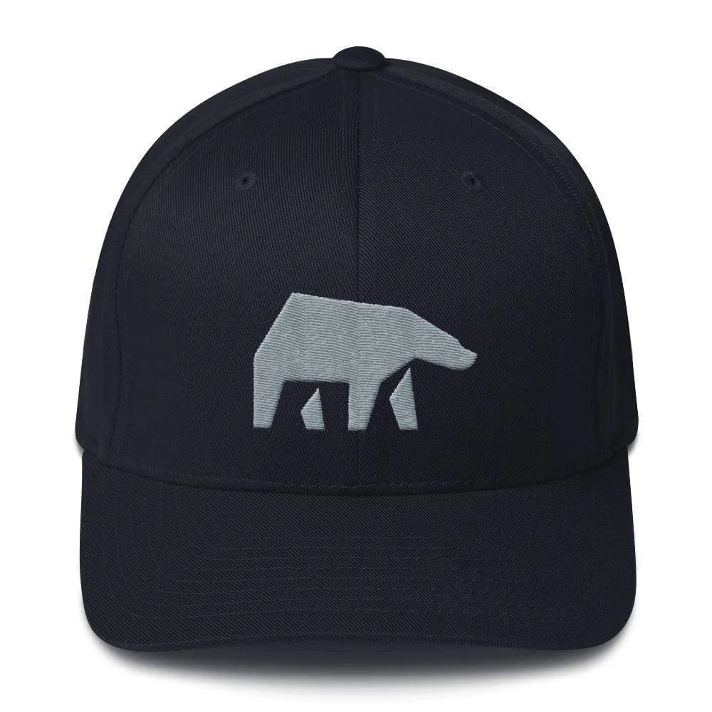 SoulBearRPG Silver Bear Logo Structured Twill Cap