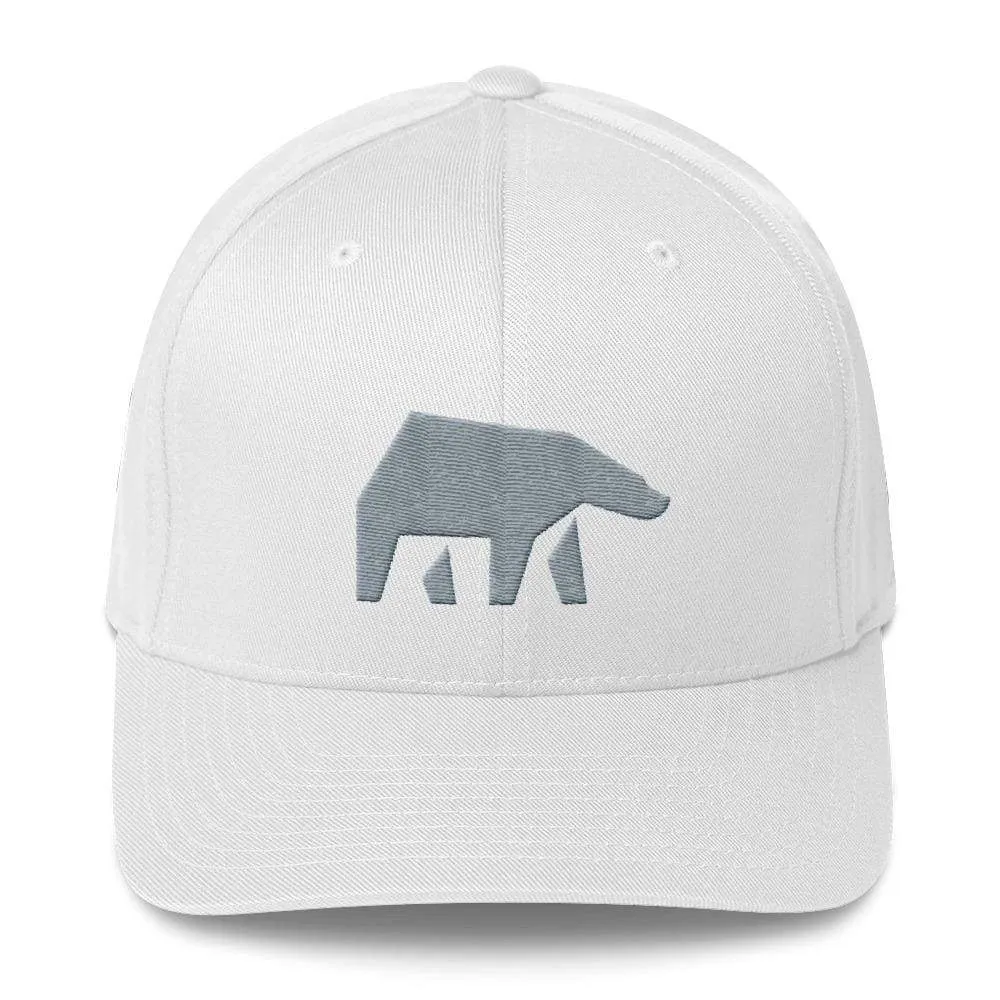 SoulBearRPG Silver Bear Logo Structured Twill Cap
