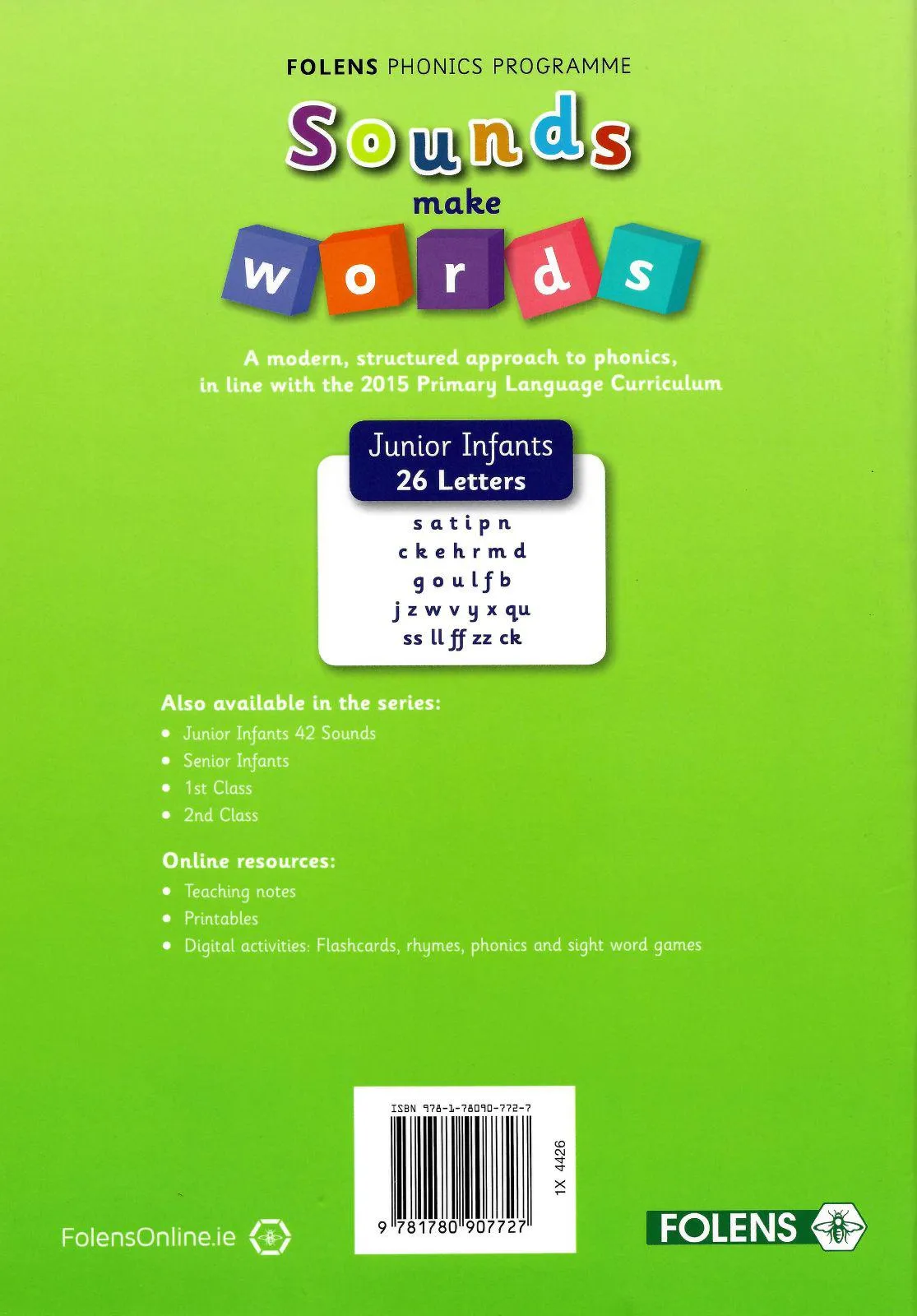 Sounds Make Words - Junior Infants (26 Letters)