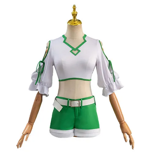 Sousou no Frieren Kanne Women Green Cosplay Costume