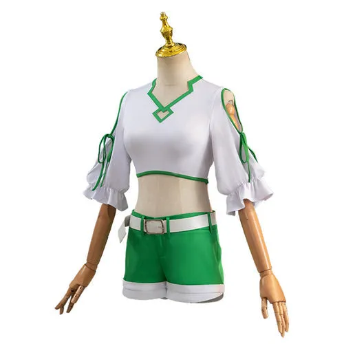 Sousou no Frieren Kanne Women Green Cosplay Costume