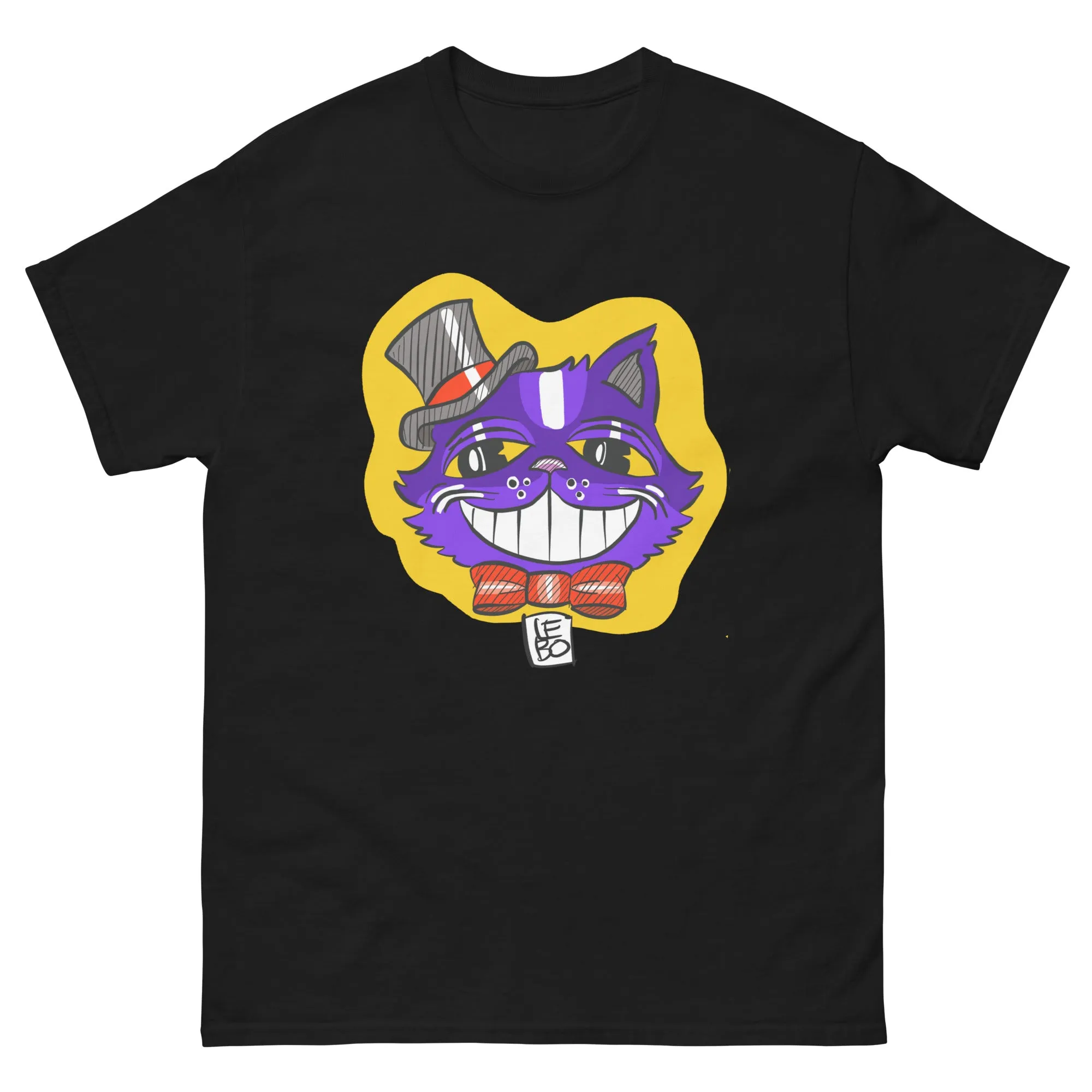 Spooky Cool Kitty  - Lebo Short Sleeve Unisex T-Shirt