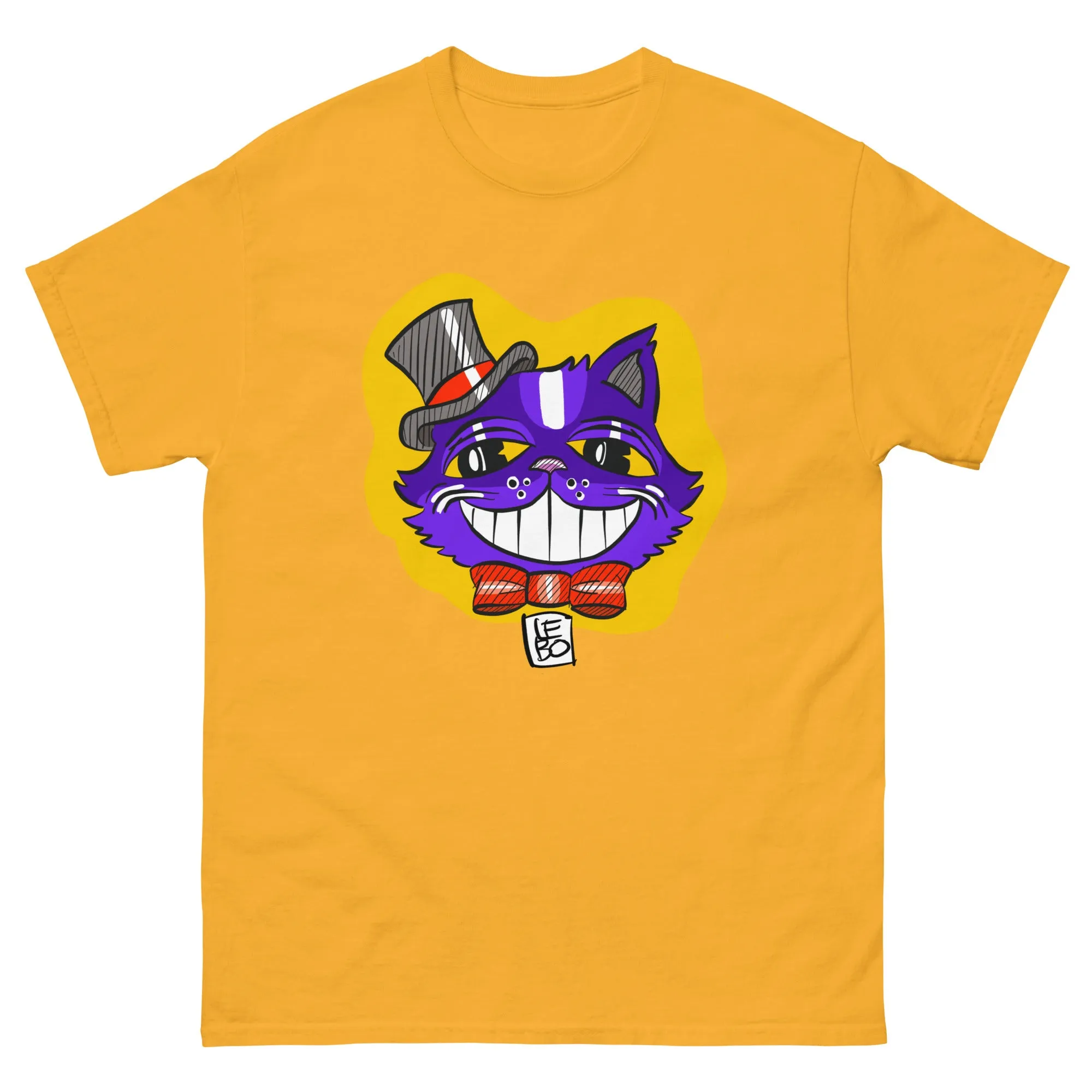 Spooky Cool Kitty  - Lebo Short Sleeve Unisex T-Shirt