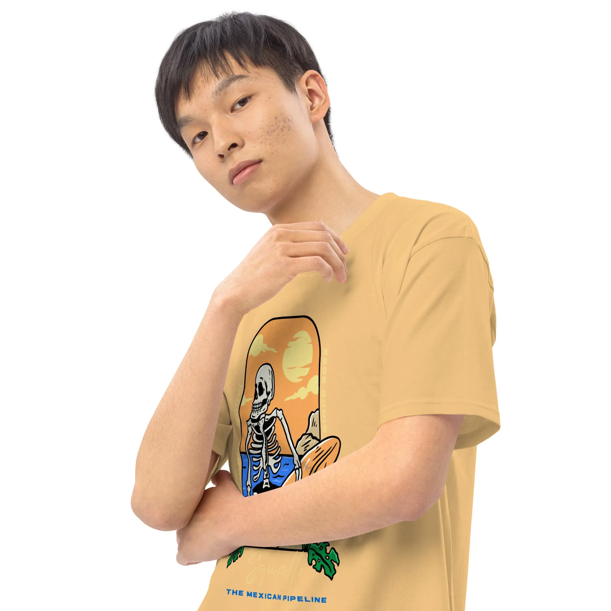 Squallo The Mexican Pipline Men’s premium heavyweight tee