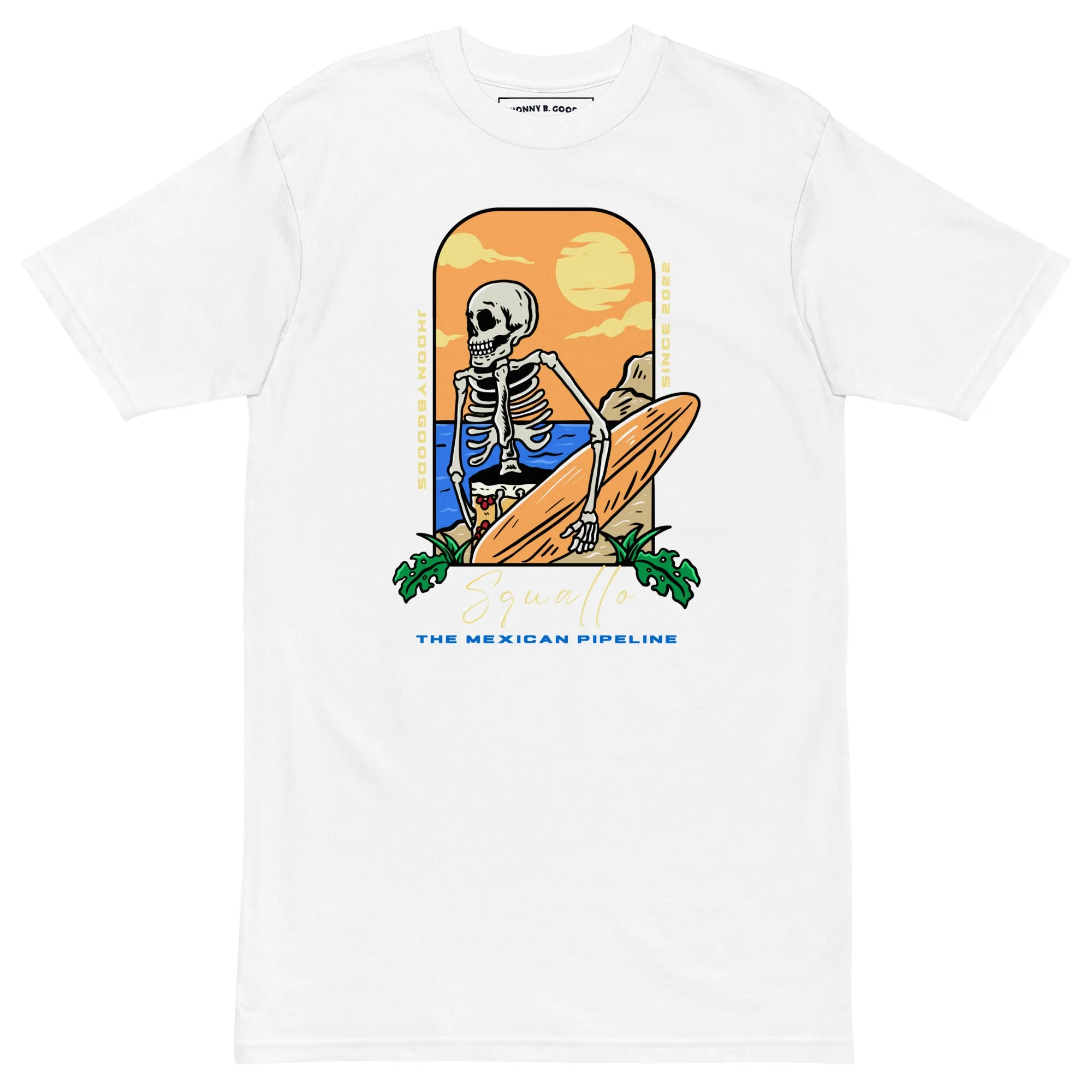 Squallo The Mexican Pipline Men’s premium heavyweight tee