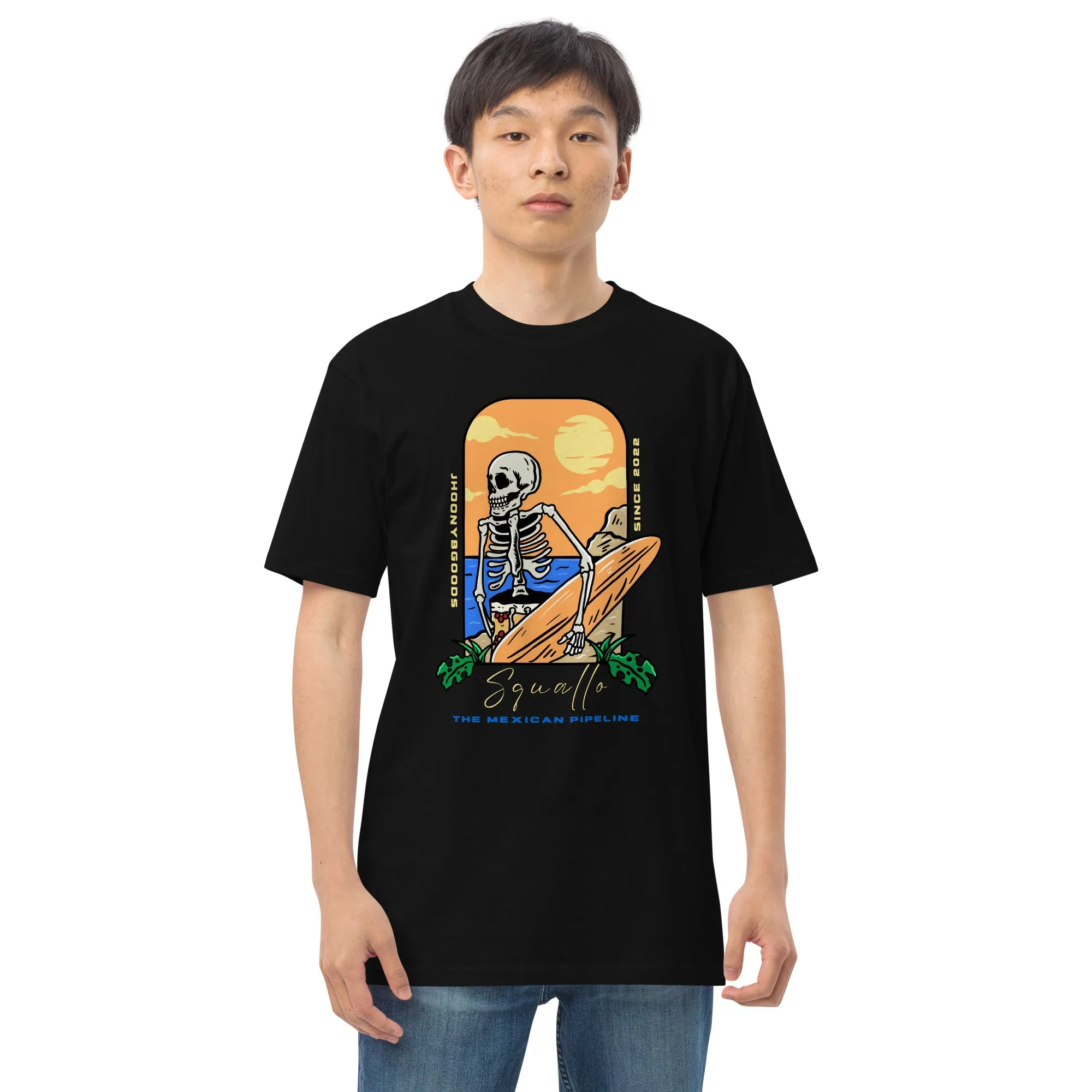 Squallo The Mexican Pipline Men’s premium heavyweight tee