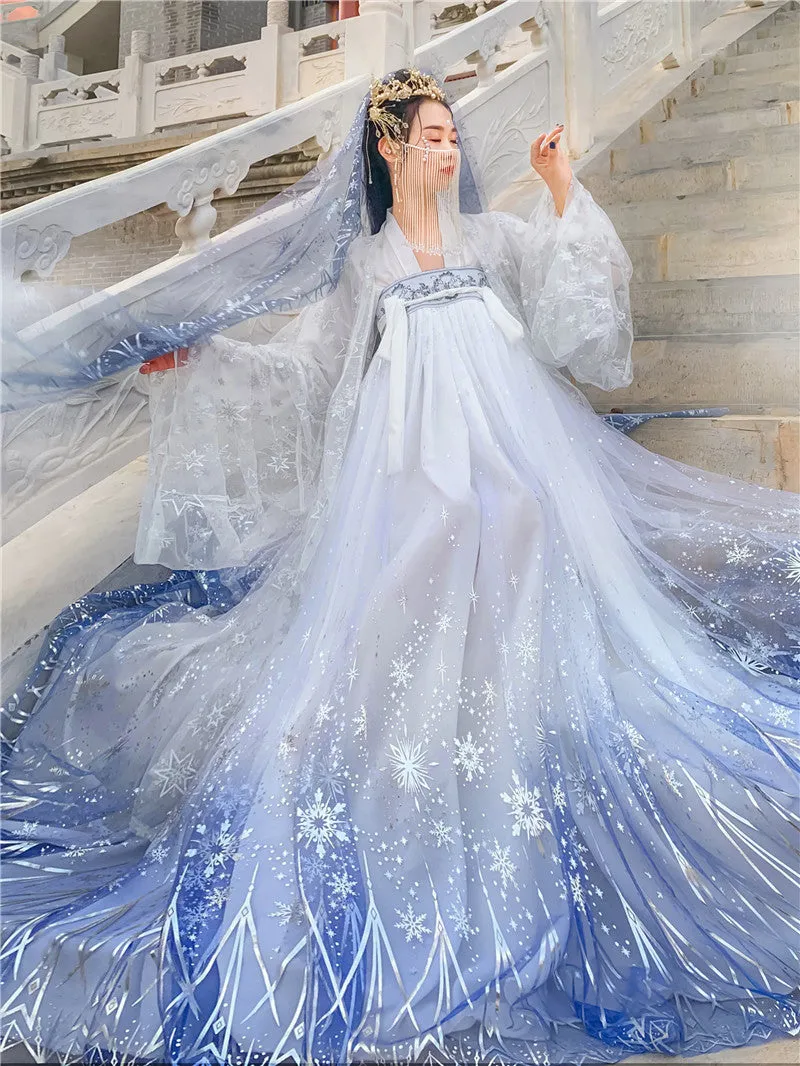 Star and Moon Embroidered Hanfu yc50086