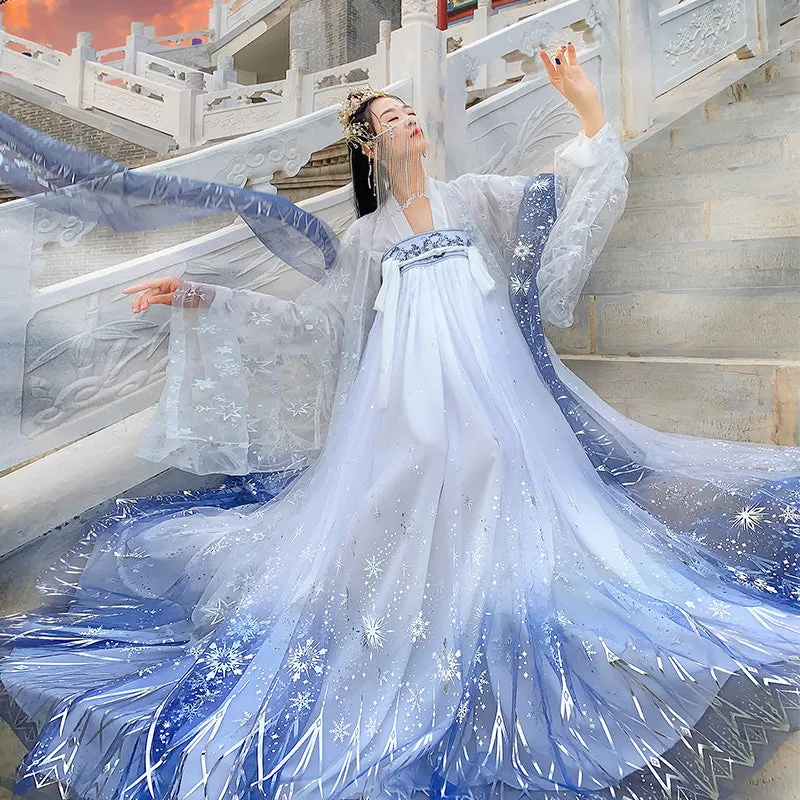 Star and Moon Embroidered Hanfu yc50086