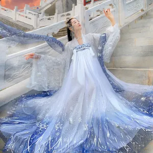 Star and Moon Embroidered Hanfu yc50086
