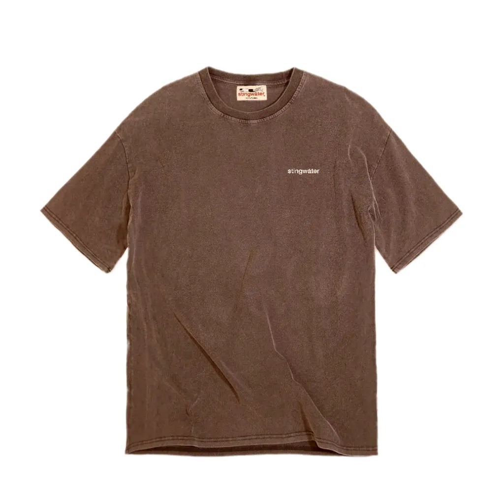 Stingwater Crisis T-Shirt Acid Wash Brown