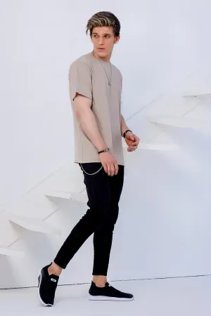 Stone Over Sized Crew Neck