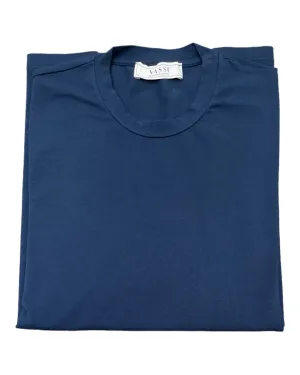 Stretch-Cotton Long Sleeve Crew-Neck T-Shirt - Navy