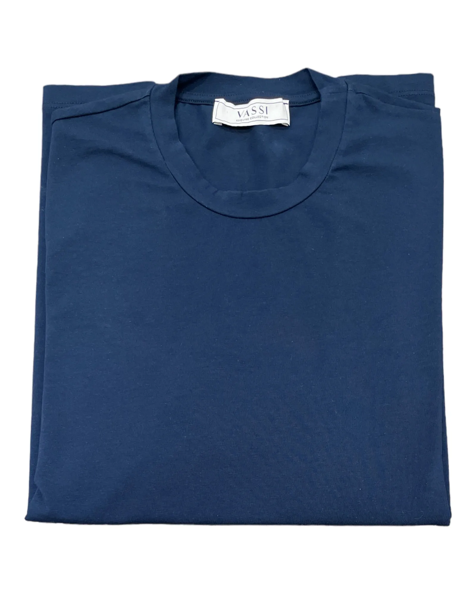 Stretch-Cotton Long Sleeve Crew-Neck T-Shirt - Navy