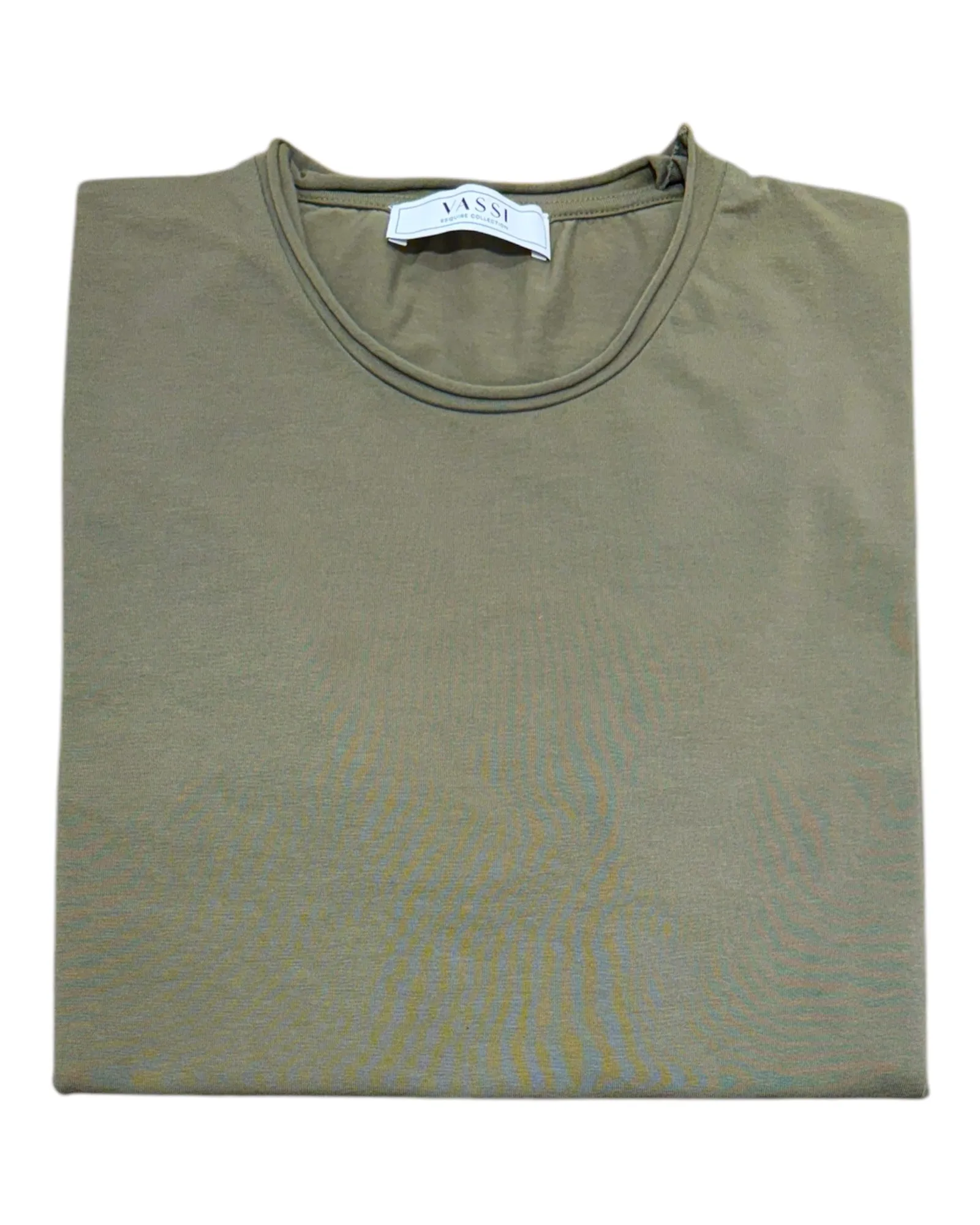 Stretch-Cotton Rolled Crew-Neck T-Shirt - Cactus