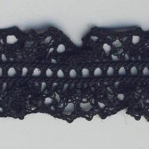 Stretch Torchon Lace #50 Black