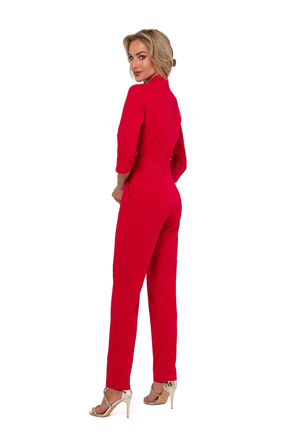 Structured Lined Collar Jumpsuit