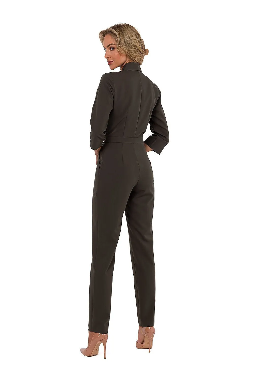 Structured Lined Collar Jumpsuit