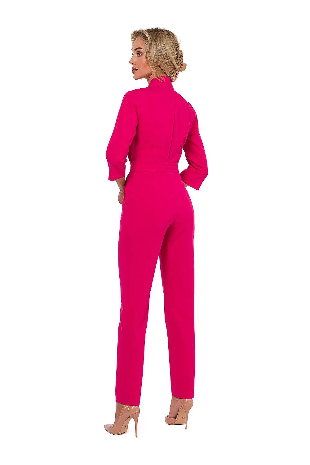 Structured Lined Collar Jumpsuit