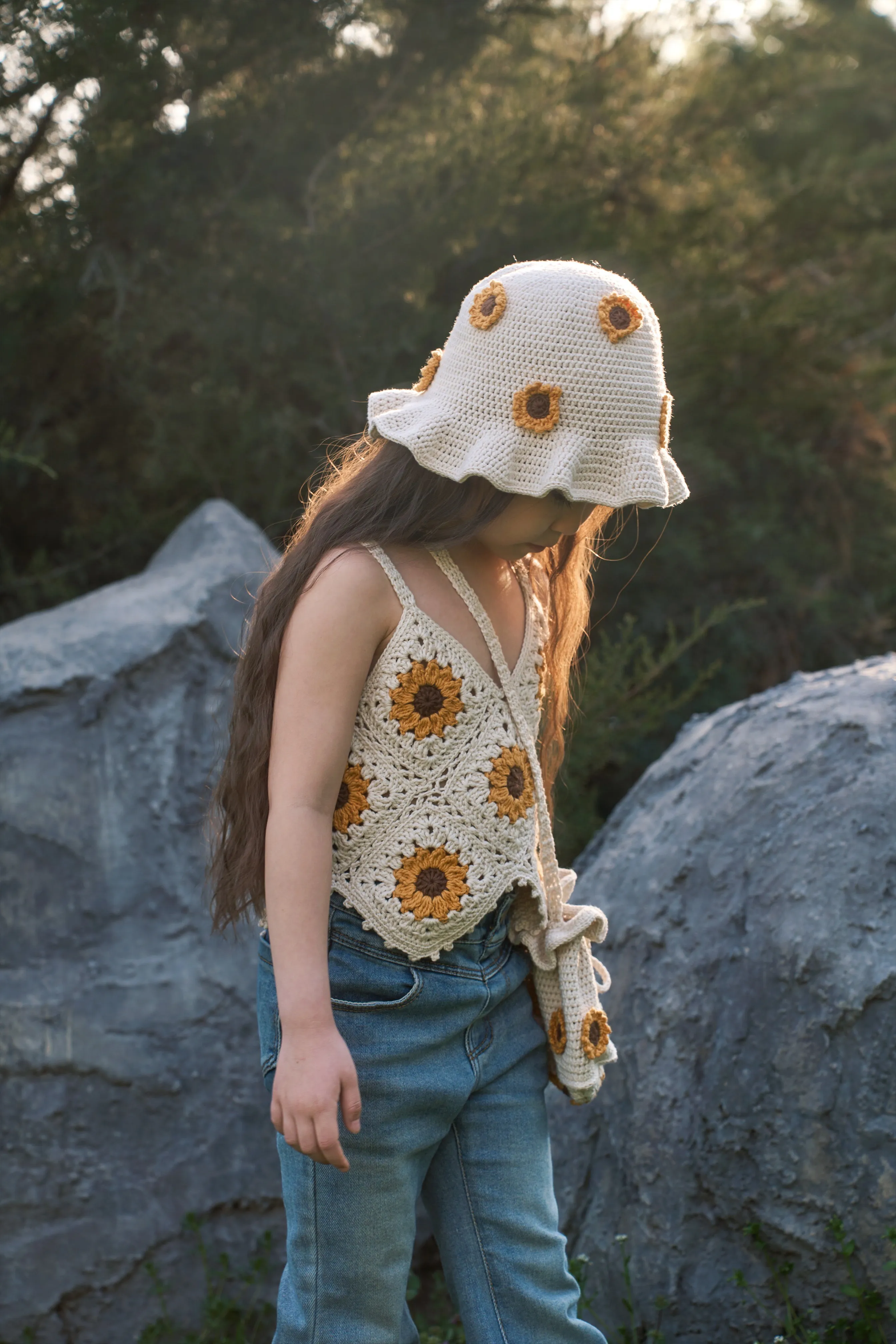 Sunflowers Top | cream | In Stock (4-5y)