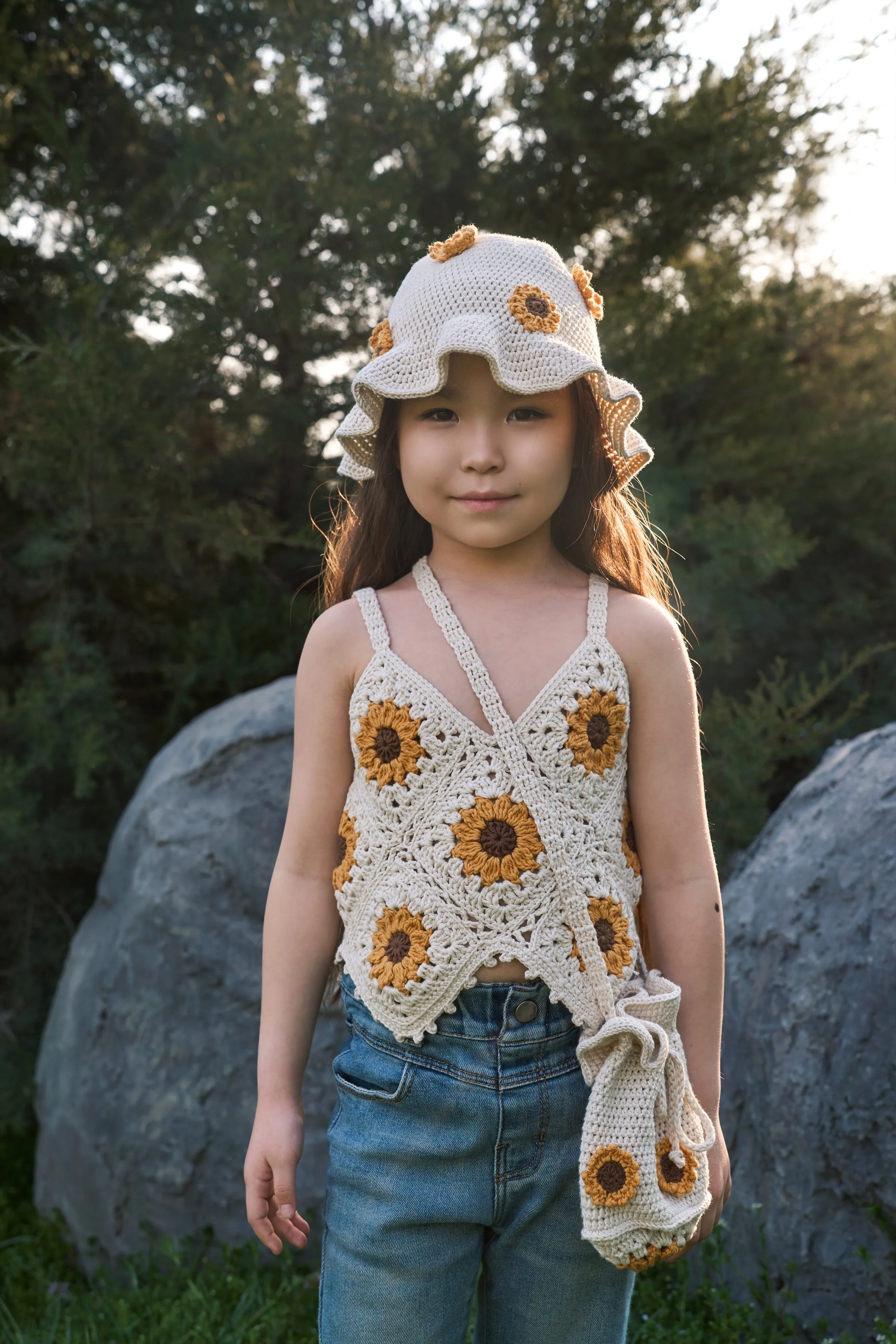 Sunflowers Top | cream | In Stock (4-5y)