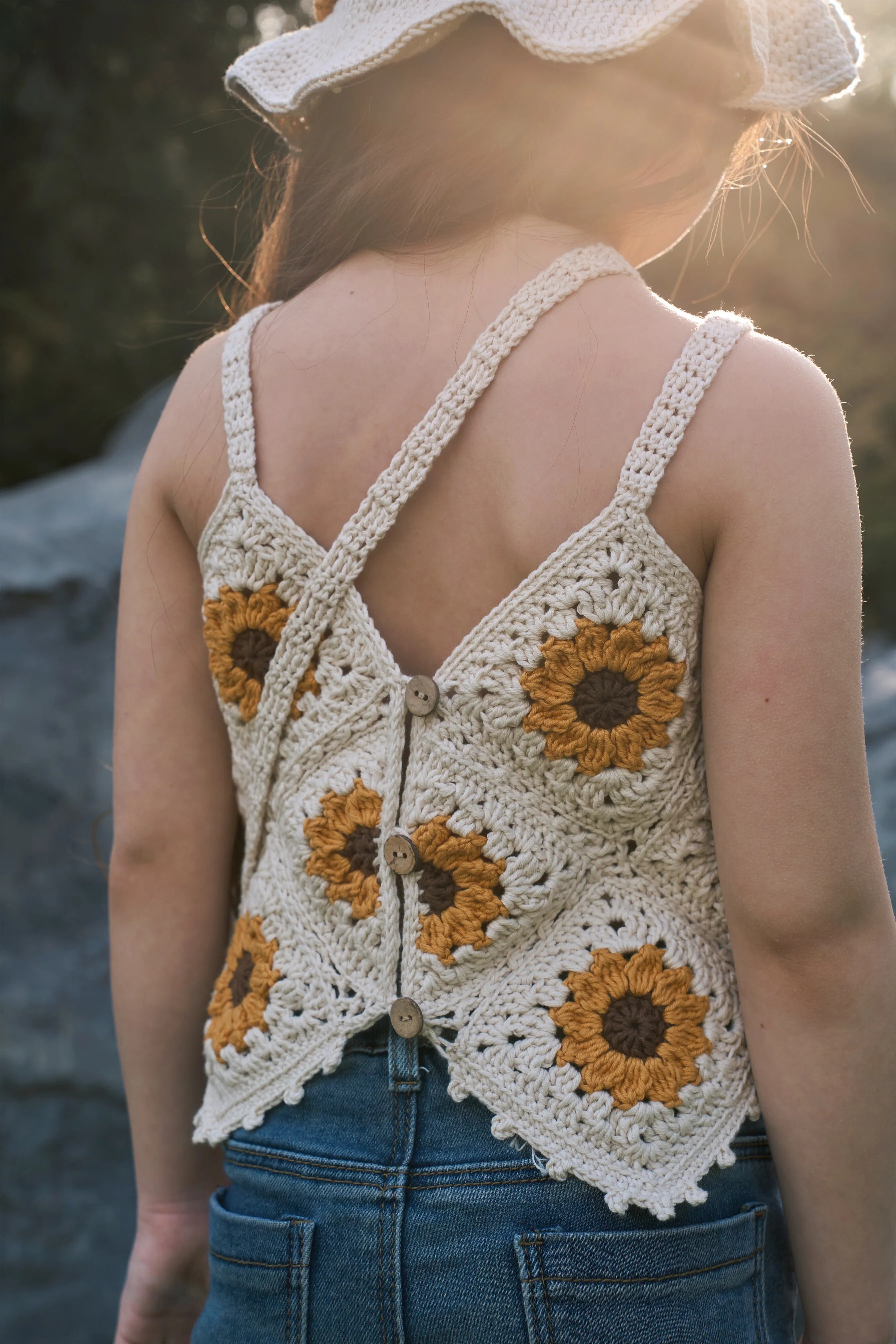 Sunflowers Top | cream | In Stock (4-5y)