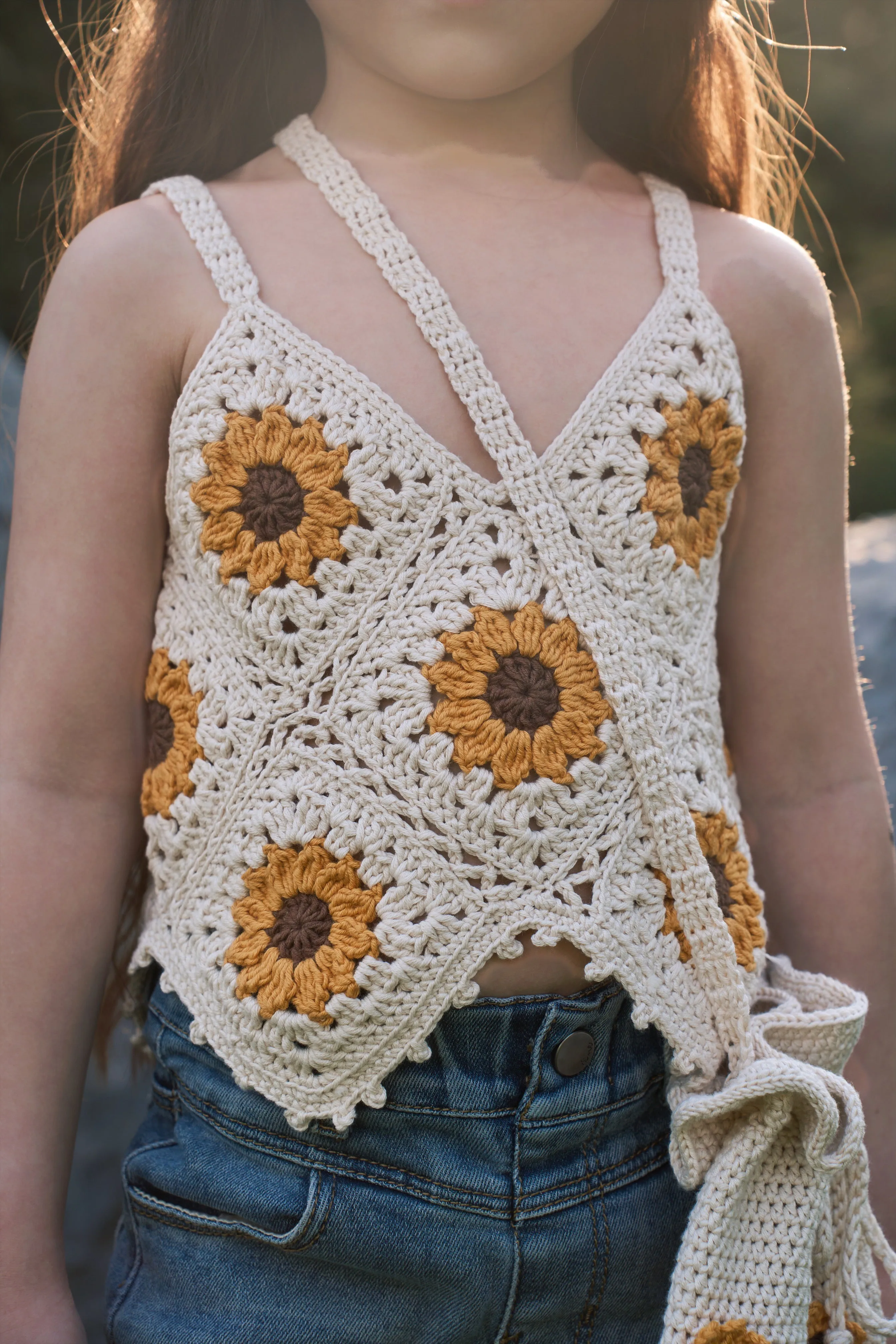 Sunflowers Top | cream | In Stock (4-5y)