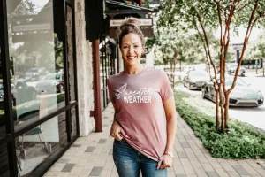 Sweater Weather Tee - Mauve