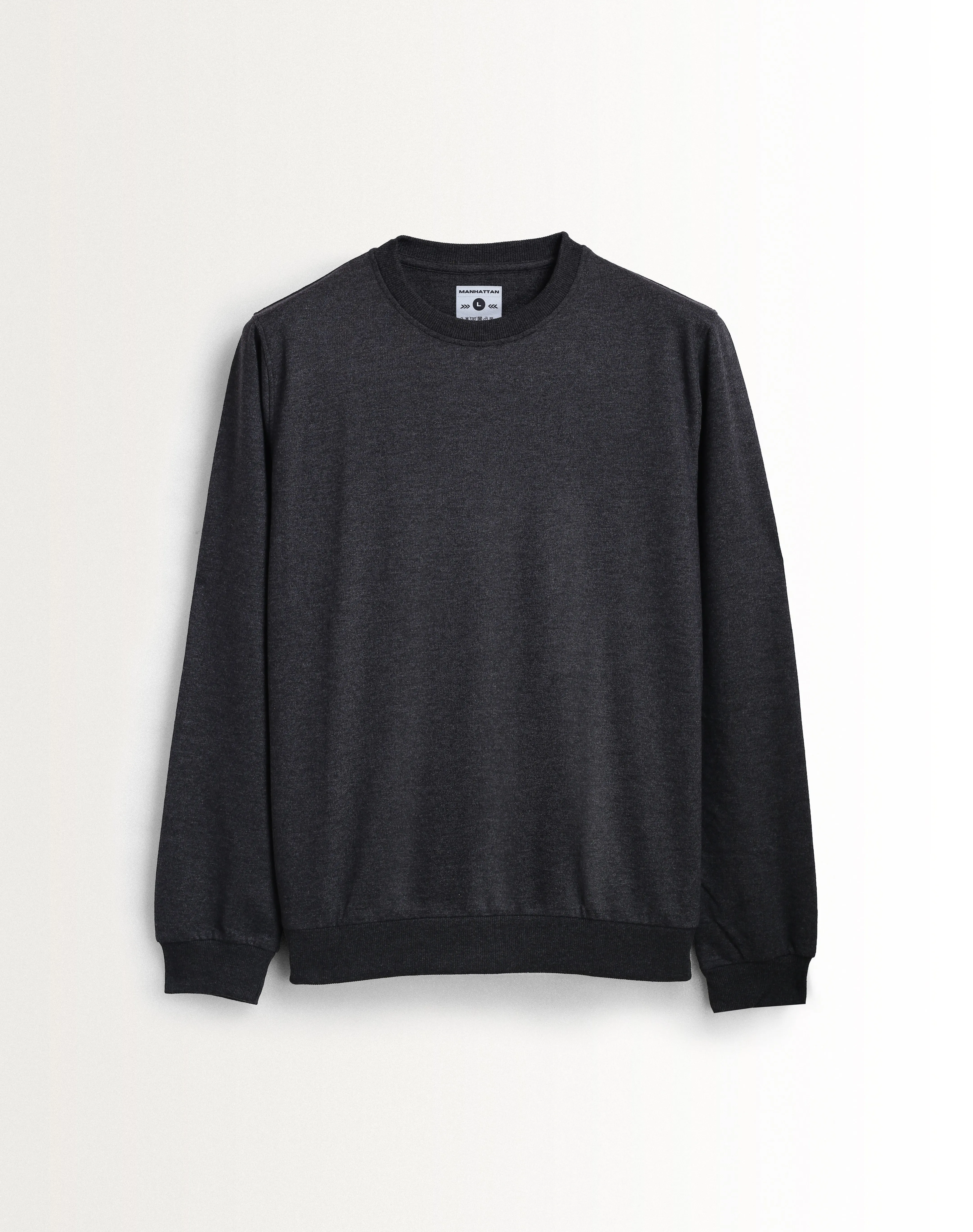 Sweatshirts Full Sleeve Unisex Charcoal Melange