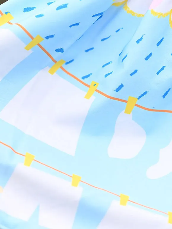 Sweet Lolita Overskirt Lace Light Sky Blue Tea Party Daily Casual Sweet Lolita Skirts