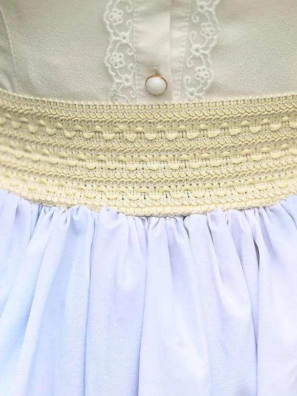 Sweet Lolita Overskirt Light Sky Blue Lace Daily Casual Tea Party Lolita Skirts