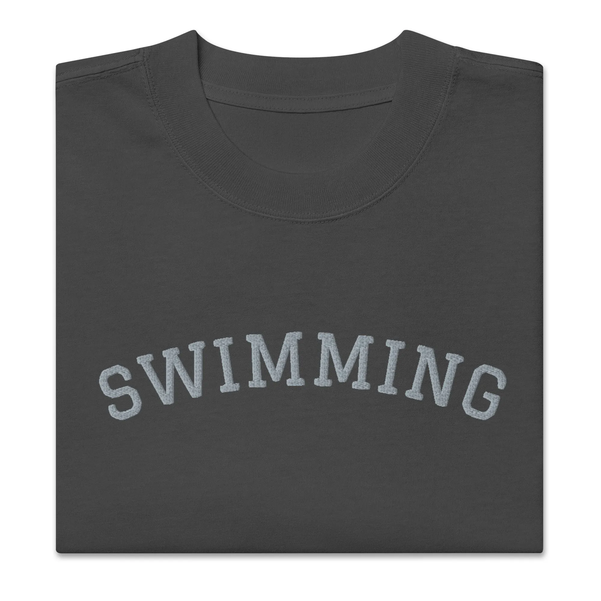 Swimming Oversized Embroidered T-shirt
