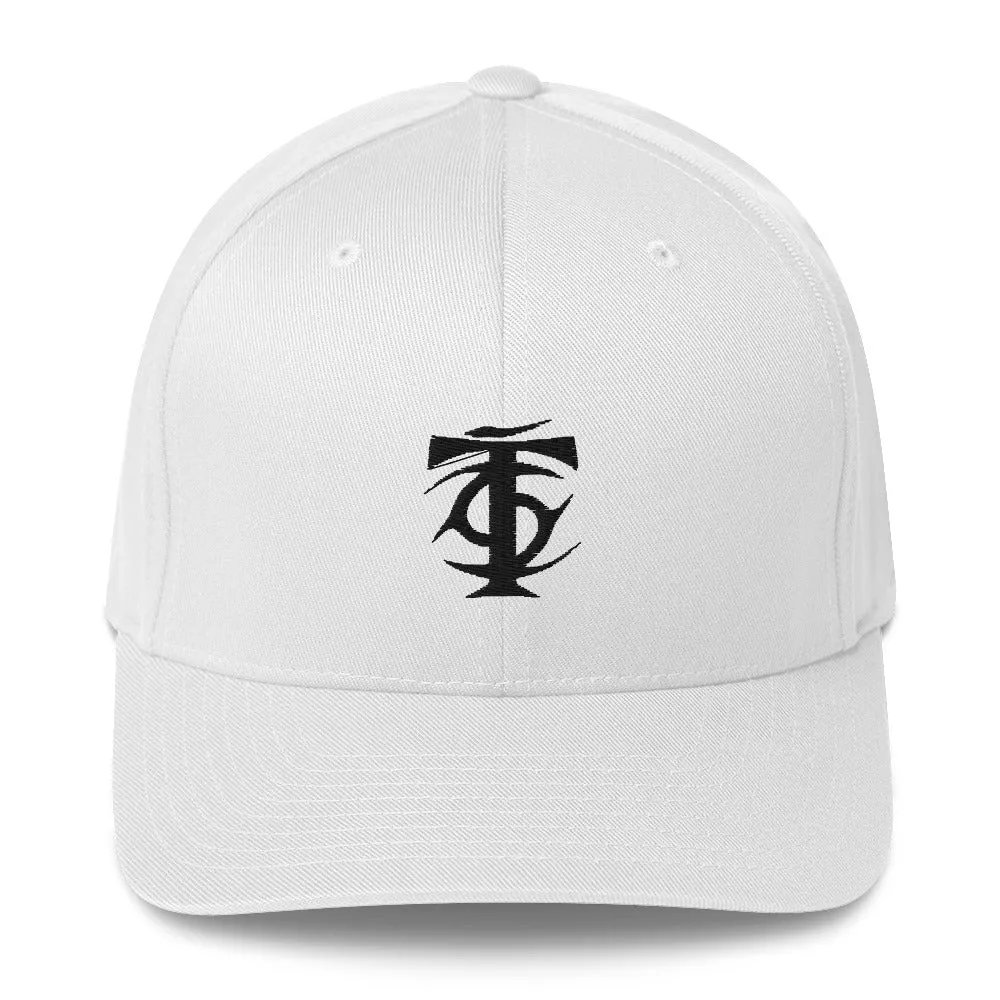 T Nation Structured Flexfit Cap - Black Logo