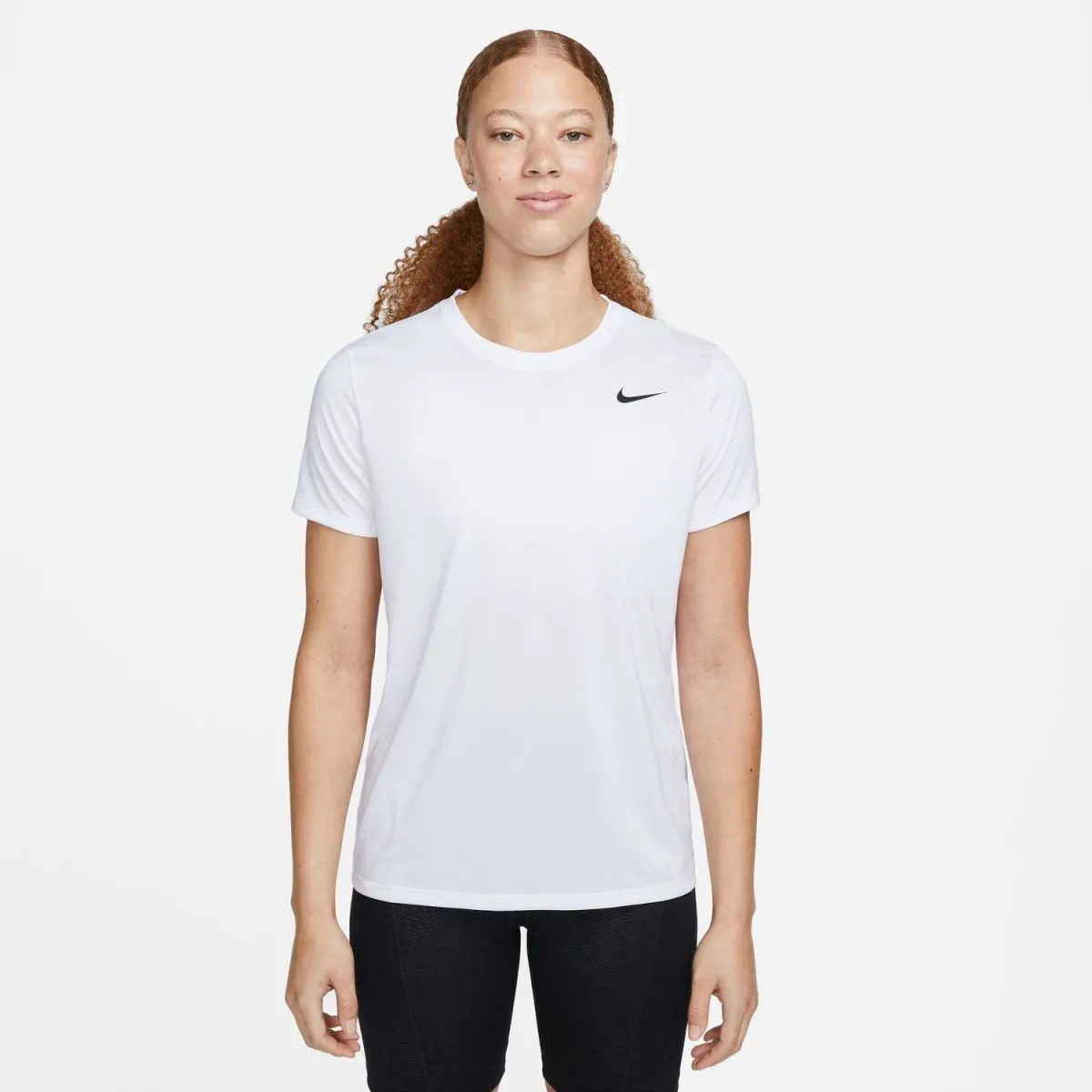 T SHIRT DONNA NIKE DRI-FIT RUN MAGLIA WOMAN RUNNING TEE BIANCA