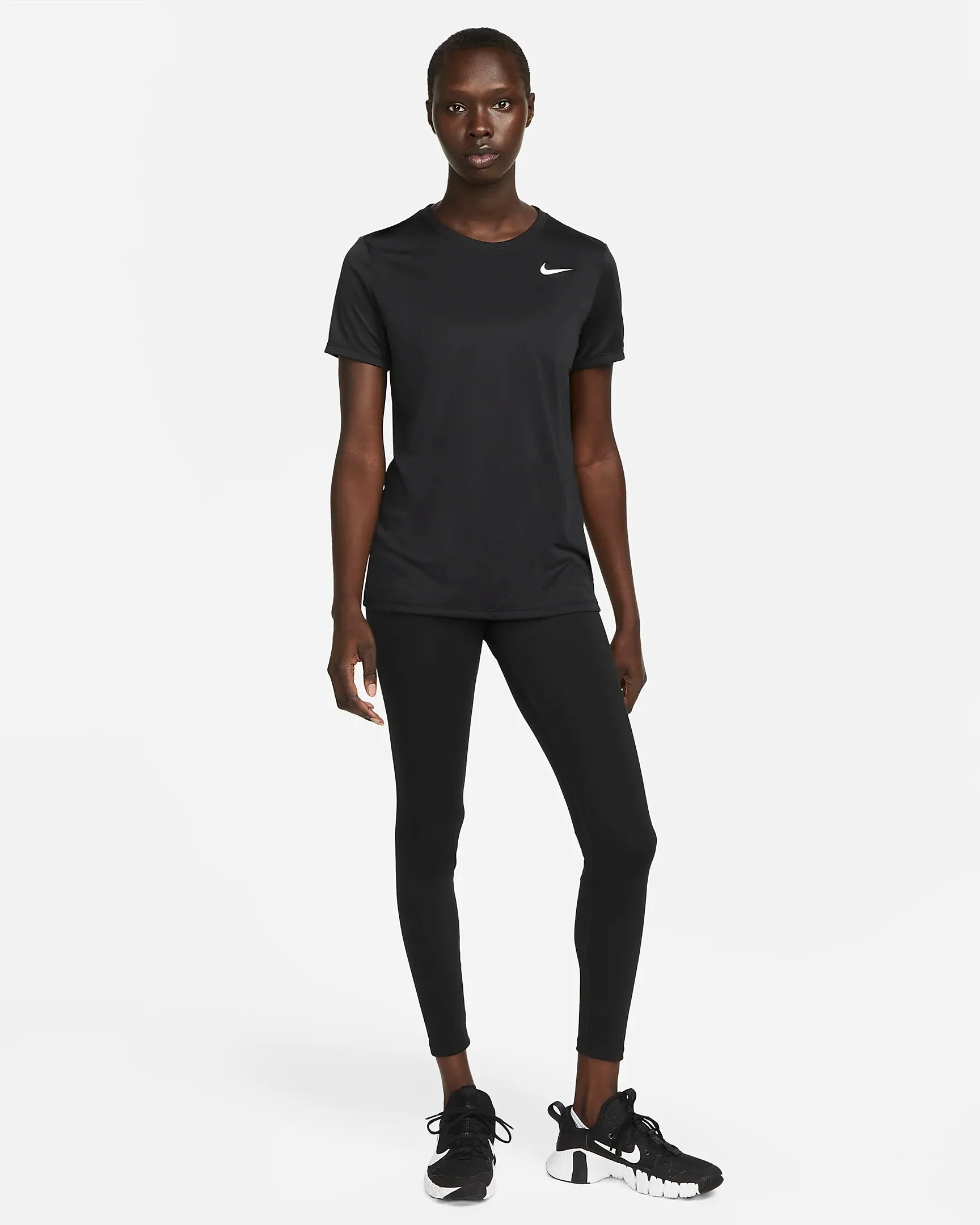 T SHIRT DONNA NIKE DRI-FIT SWOOSH RUN MAGLIA WOMAN RUNNING TEE NERA e FUCHSIA