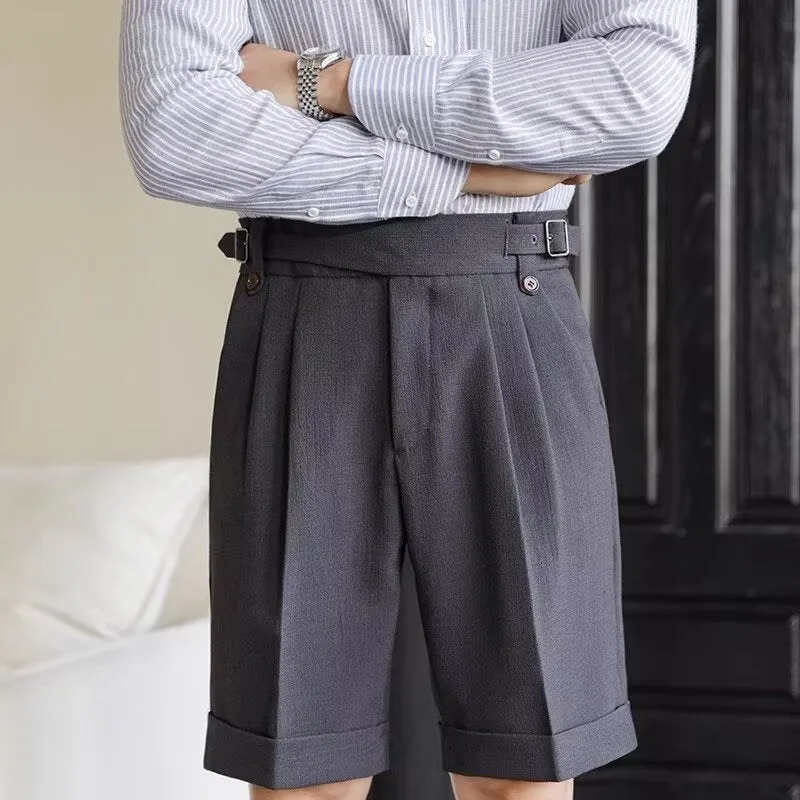 Tailored Pleated Shorts