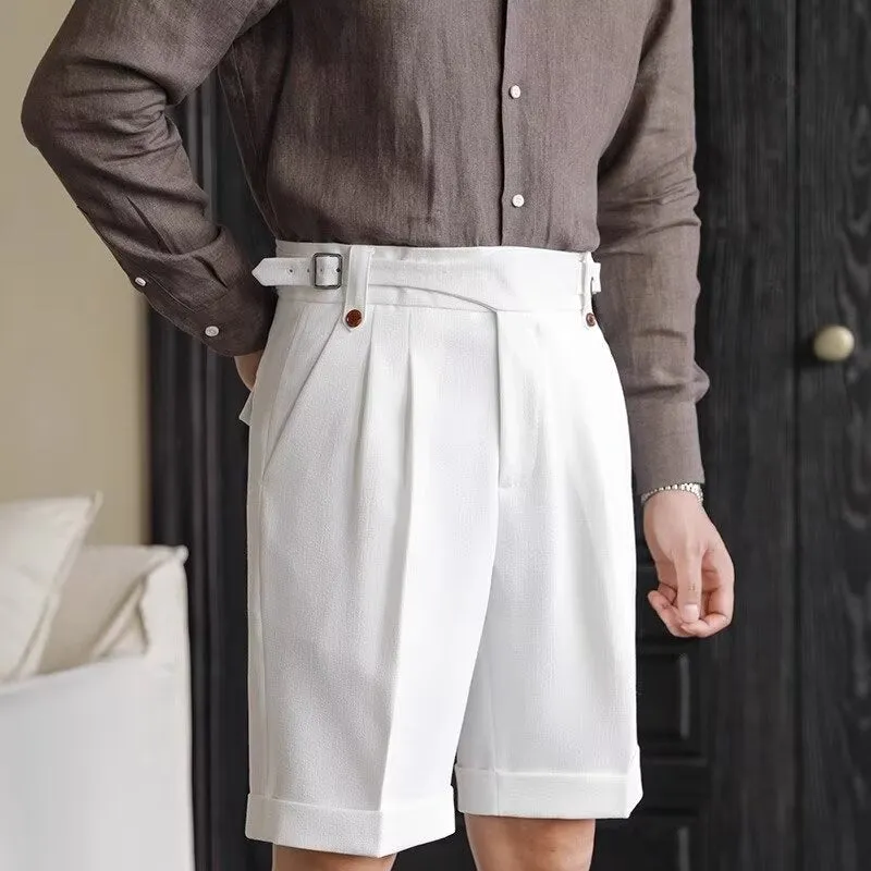 Tailored Pleated Shorts