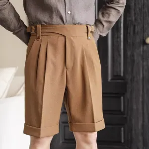 Tailored Pleated Shorts