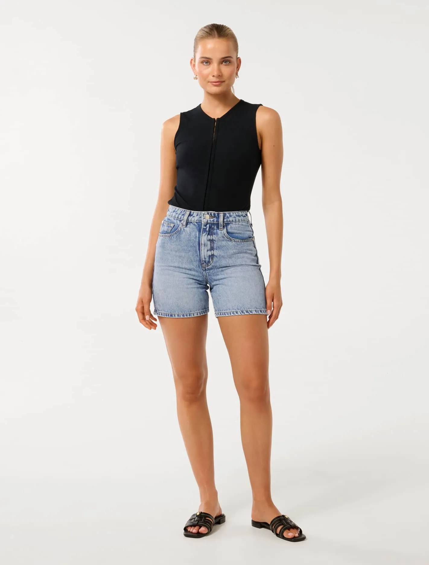 Talya High Rise Structured Shorts