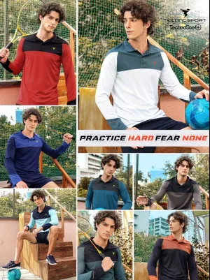 TechnoSport Polo Neck Full Sleeve Dry Fit T-Shirts for Men OR-16