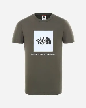 Teens Box Tee - Taupe Green