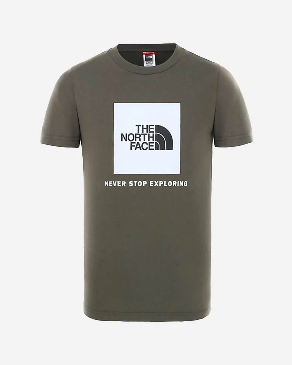 Teens Box Tee - Taupe Green