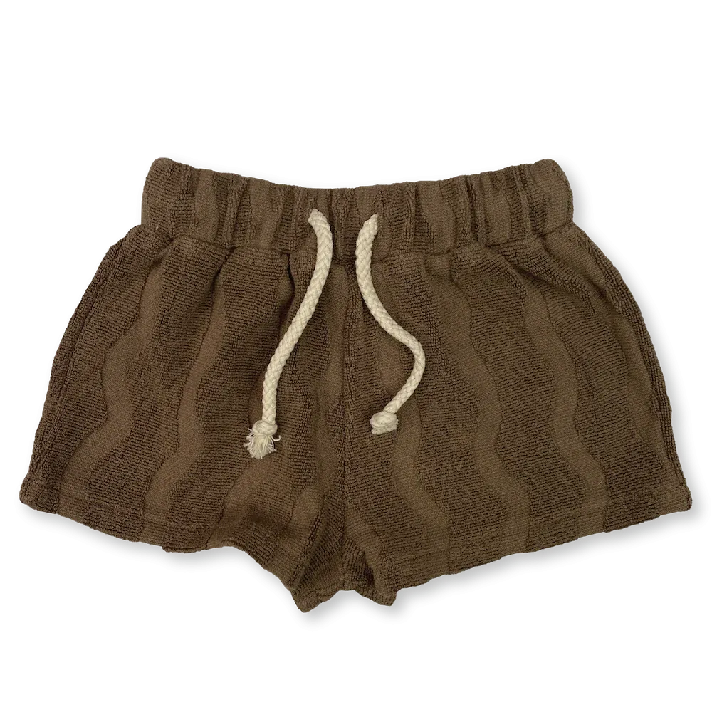 Terry Shorts Wave Mud