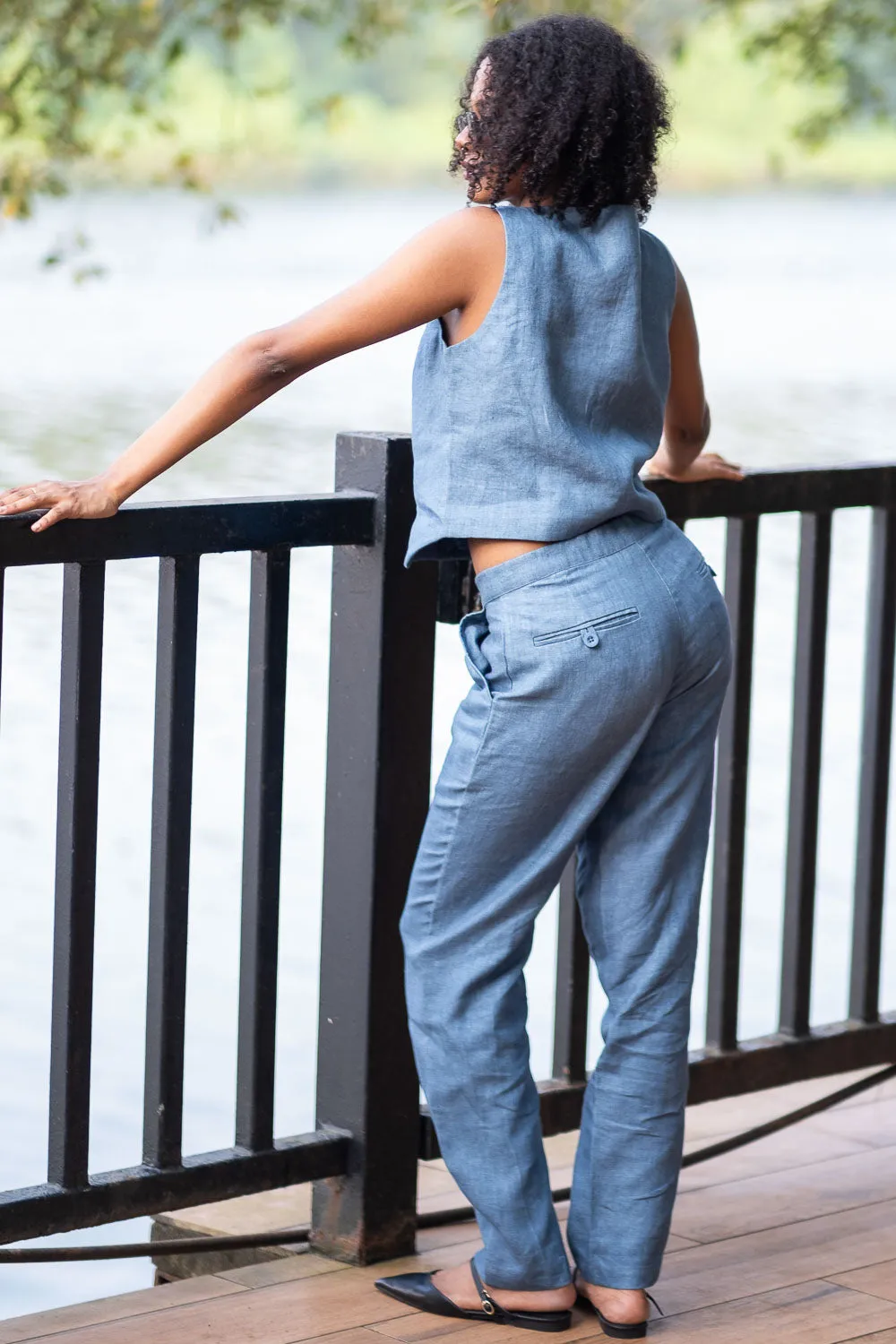 The Heavy Linen Panelled Pants